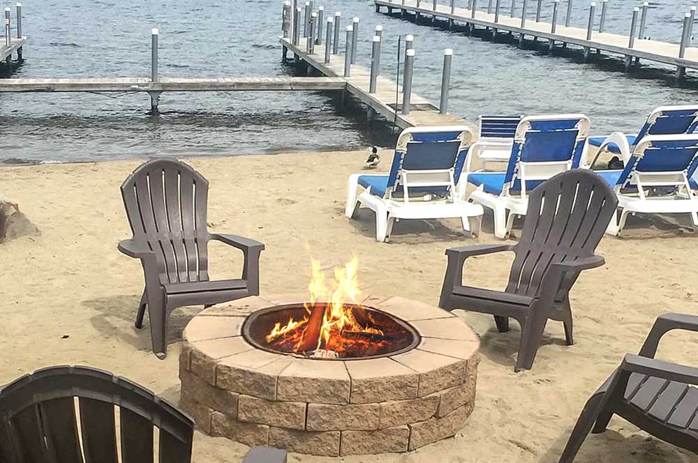 Firepit on the beach